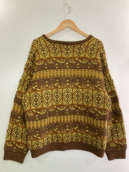 【中古品】【メンズ】 Iroquois イロコイ 279201 7GG COOGI TUCK KNIT CARDIGAN ニット カーディガン 140-250503-AS-1-min サイズ：2 カラー：ブラウン系 万代Net店