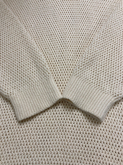 【中古品】【メンズ】 BEAMS ビームス FUTURE ARCHIVE ANTI VINTAGE KNIT POLO 11-12-0007-156 ヴィンテージ ニット ポロシャツ メンズ トップス 長袖 147-250728-em-12-min サイズ：L カラー：オフホワイト 万代Net店