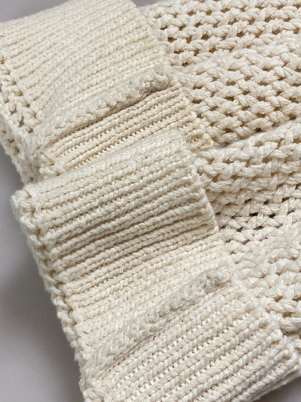 【中古品】【メンズ】 BEAMS ビームス FUTURE ARCHIVE ANTI VINTAGE KNIT POLO 11-12-0007-156 ヴィンテージ ニット ポロシャツ メンズ トップス 長袖 147-250728-em-12-min サイズ：L カラー：オフホワイト 万代Net店