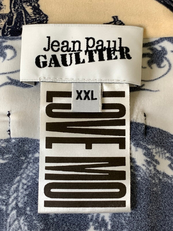 【中古品】【レディース】 Jean Paul Gaultier ジャンポール・ゴルチェ 23 15-F-TO123-J526-6359 THE HERALDRY TATTOO CROP TOP 168-250428-AS-68-min サイズ：XXL カラー：ベージュ/ブラック系 万代Net店