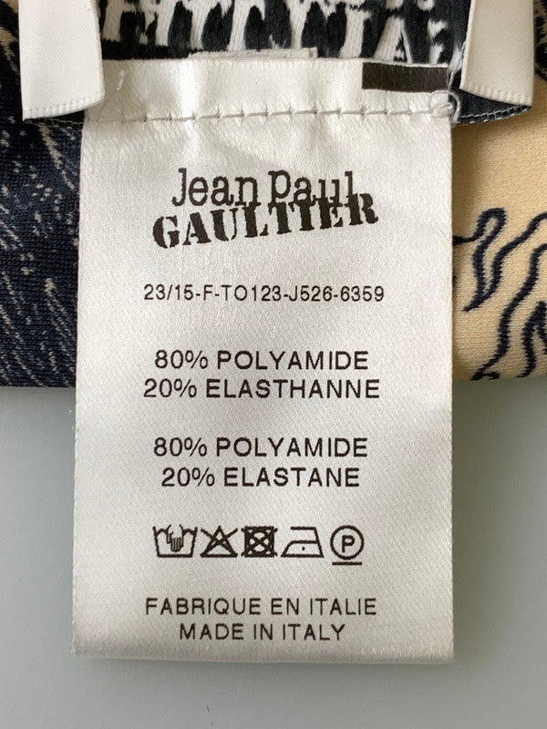 【中古品】【レディース】 Jean Paul Gaultier ジャンポール・ゴルチェ 23 15-F-TO123-J526-6359 THE HERALDRY TATTOO CROP TOP 168-250428-AS-68-min サイズ：XXL カラー：ベージュ/ブラック系 万代Net店