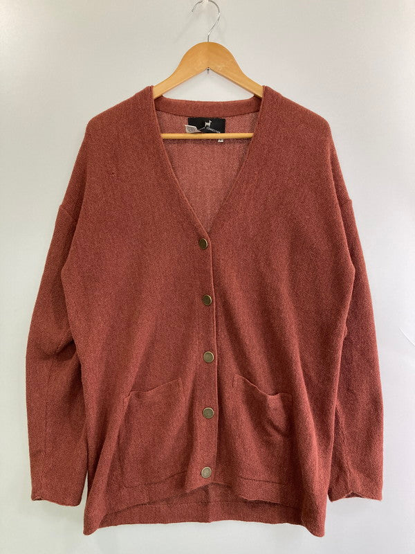 【中古品】【メンズ】 PERUVIAN CONNECTION CARDIGAN ペルビアンコネクション アルパカ カーディガン トップス ペルー製 146-250517-yn-13-min サイズ：L カラー：ブラウン系 万代Net店