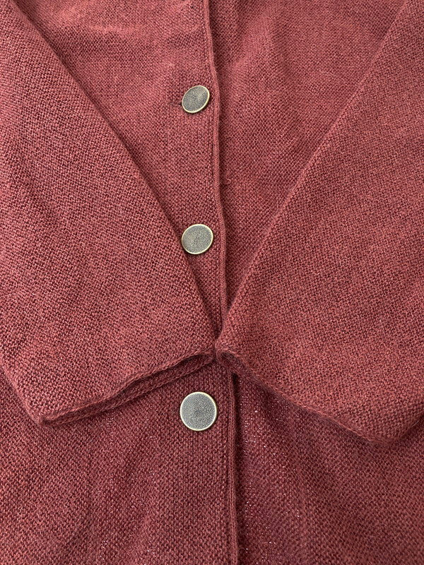 【中古品】【メンズ】 PERUVIAN CONNECTION CARDIGAN ペルビアンコネクション アルパカ カーディガン トップス ペルー製 146-250517-yn-13-min サイズ：L カラー：ブラウン系 万代Net店