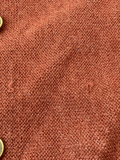 【中古品】【メンズ】 PERUVIAN CONNECTION CARDIGAN ペルビアンコネクション アルパカ カーディガン トップス ペルー製 146-250517-yn-13-min サイズ：L カラー：ブラウン系 万代Net店