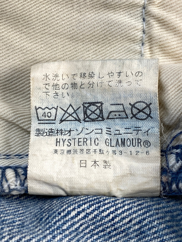 【中古品】【メンズ】 HYSTERIC GLAMOUR ヒステリックグラマー DAMAGE DENIM PANTS 02172AP06 ダメージデニムパンツ ボトムス 151-260709-yn-25-min サイズ：30 カラー：ライトインディゴ 万代Net店