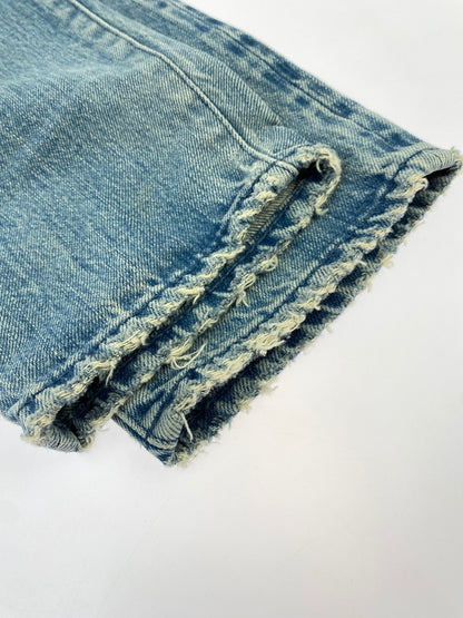 【中古品】【メンズ】 HYSTERIC GLAMOUR ヒステリックグラマー DAMAGE DENIM PANTS 02172AP06 ダメージデニムパンツ ボトムス 151-260709-yn-25-min サイズ：30 カラー：ライトインディゴ 万代Net店