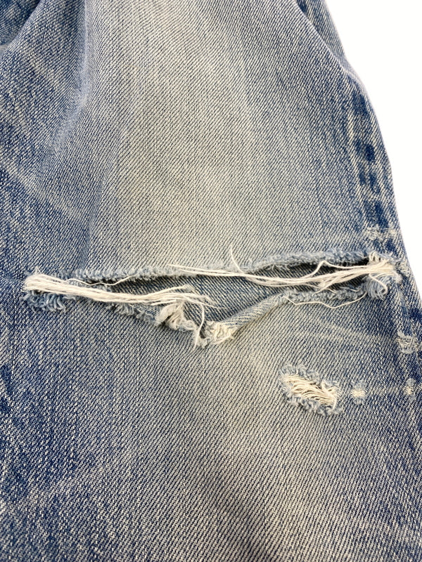 【中古品】【メンズ】 HYSTERIC GLAMOUR ヒステリックグラマー DAMAGE DENIM PANTS 02172AP06 ダメージデニムパンツ ボトムス 151-260709-yn-25-min サイズ：30 カラー：ライトインディゴ 万代Net店