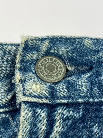 【中古品】【メンズ】 HYSTERIC GLAMOUR ヒステリックグラマー DAMAGE DENIM PANTS 02172AP06 ダメージデニムパンツ ボトムス 151-260709-yn-25-min サイズ：30 カラー：ライトインディゴ 万代Net店