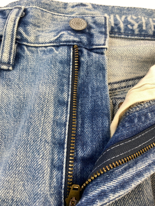【中古品】【メンズ】 HYSTERIC GLAMOUR ヒステリックグラマー DAMAGE DENIM PANTS 02172AP06 ダメージデニムパンツ ボトムス 151-260709-yn-25-min サイズ：30 カラー：ライトインディゴ 万代Net店