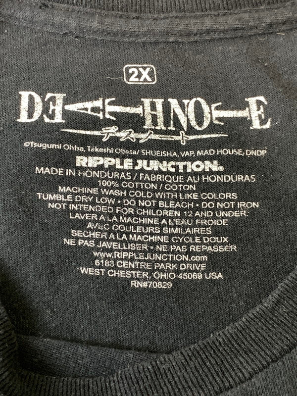 【中古品】【メンズ】 DEATH NOTE デスノート 00'S ALL MEMBERS PRINT TEE ショートスリーブ 146-250428-AS-67-min サイズ：2XL カラー：ブラック 万代Net店