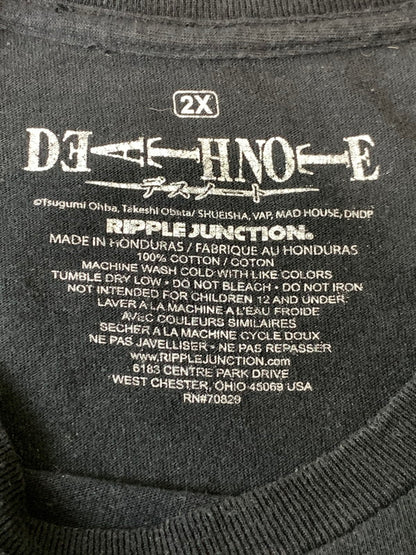 【中古品】【メンズ】 DEATH NOTE デスノート 00'S ALL MEMBERS PRINT TEE ショートスリーブ 146-250428-AS-67-min サイズ：2XL カラー：ブラック 万代Net店