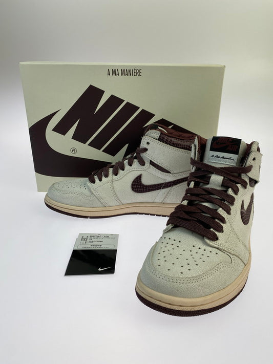 【中古美品】【レディース】 AIR JORDAN 1 RETRO HIGH OG SP A MA MANIERE DO7097-100 エア ジョーダン 1 レトロ ハイ ア マ マニエール スニーカー 靴 166-250507-yn-06-min サイズ：24.0cm US5.5 カラー：SAIL/BURGUNDY CRUSH 万代Net店