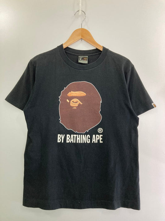 【中古品】【メンズ】 A BATHING APE アベイシングエイプ 90S BAPE HEAD LOGO TEE ショートスリーブ 142-250503-AS-4-min サイズ：M カラー：ブラック 万代Net店