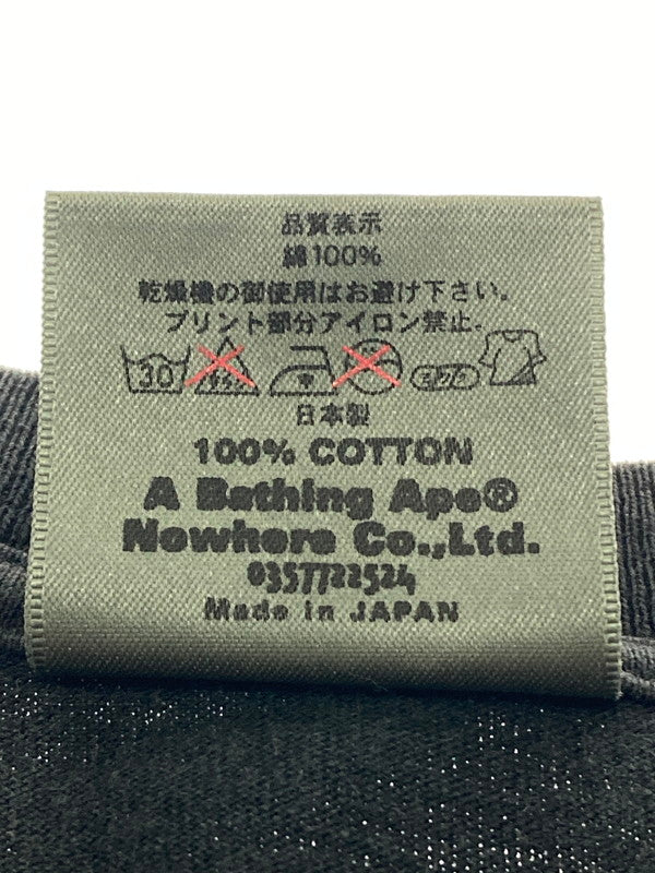 【中古品】【メンズ】 A BATHING APE アベイシングエイプ 90S BAPE HEAD LOGO TEE ショートスリーブ 142-250503-AS-4-min サイズ：M カラー：ブラック 万代Net店