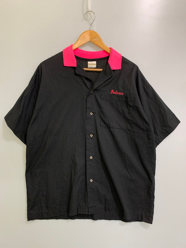 【中古品】【メンズ】 KING LOUIE キングルイ 70S BOWLING SHIRT ボウリングシャツ 146-250710-ks-75-min サイズ：L カラー：ブラック 万代Net店