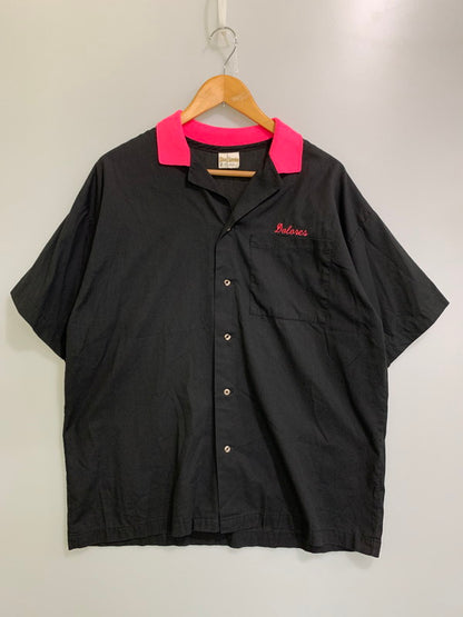 【中古品】【メンズ】 KING LOUIE キングルイ 70S BOWLING SHIRT ボウリングシャツ 146-250710-ks-75-min サイズ：L カラー：ブラック 万代Net店