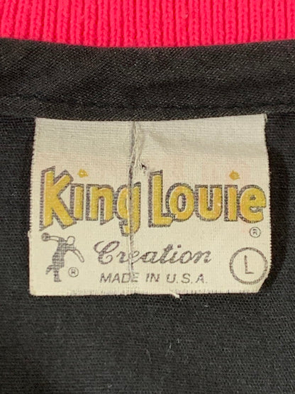 【中古品】【メンズ】 KING LOUIE キングルイ 70S BOWLING SHIRT ボウリングシャツ 146-250710-ks-75-min サイズ：L カラー：ブラック 万代Net店