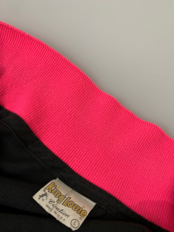 【中古品】【メンズ】 KING LOUIE キングルイ 70S BOWLING SHIRT ボウリングシャツ 146-250710-ks-75-min サイズ：L カラー：ブラック 万代Net店