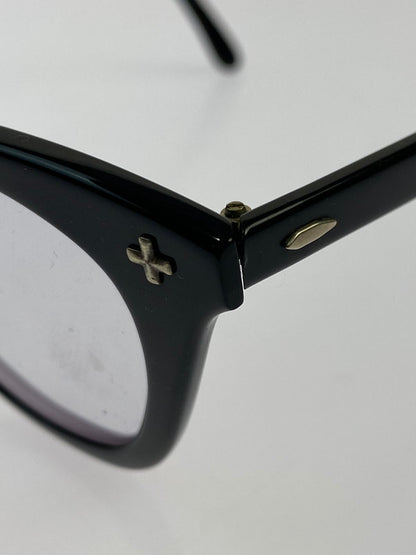 【現状渡し品】【メンズ】 BAUSCH & LOMB Z87 50S BLACK HORN RIMMED BIFOCAL GLASSES ボシュロム メガネ アイウェア 203-250523-yn-01-min サイズ：48□24 カラー：ブラック 万代Net店