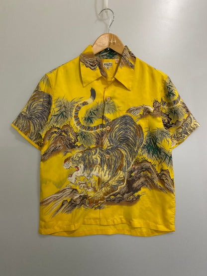 【中古品】【メンズ】 SUN SURF サンサーフ SPECIAL EDITION SS30213 PALM BREEZE TOGS SASA TORA SS ALOHA SHIRT アロハシャツ 145-250503-ks-27-min サイズ：XS カラー：イエロー系 万代Net店