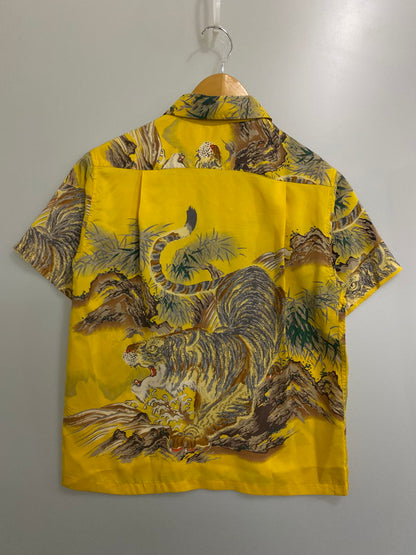 【中古品】【メンズ】 SUN SURF サンサーフ SPECIAL EDITION SS30213 PALM BREEZE TOGS SASA TORA SS ALOHA SHIRT アロハシャツ 145-250503-ks-27-min サイズ：XS カラー：イエロー系 万代Net店