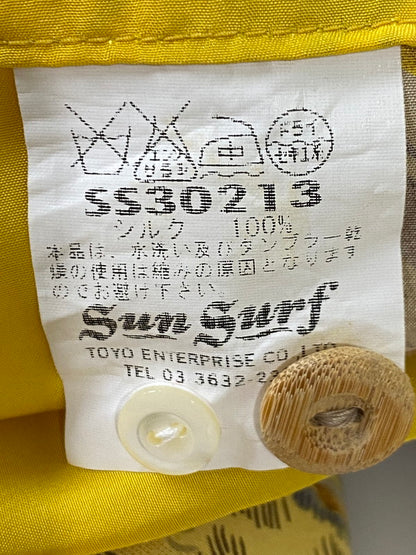 【中古品】【メンズ】 SUN SURF サンサーフ SPECIAL EDITION SS30213 PALM BREEZE TOGS SASA TORA SS ALOHA SHIRT アロハシャツ 145-250503-ks-27-min サイズ：XS カラー：イエロー系 万代Net店