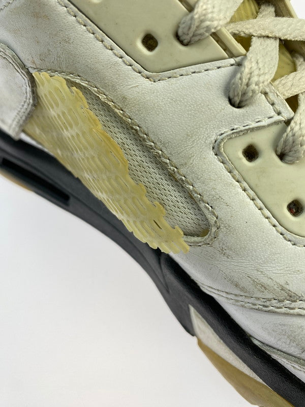 【現状渡し品】【メンズ】 NIKE ナイキ AIR JORDAN 5 RETRO 136027-100 エアジョーダン 5 レトロ スニーカー 靴 160-250509-yn-13-min サイズ：27.0cm US9 カラー：WHITE/FIRE RED-BLACK 万代Net店