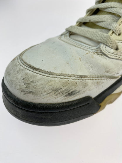 【現状渡し品】【メンズ】 NIKE ナイキ AIR JORDAN 5 RETRO 136027-100 エアジョーダン 5 レトロ スニーカー 靴 160-250509-yn-13-min サイズ：27.0cm US9 カラー：WHITE/FIRE RED-BLACK 万代Net店