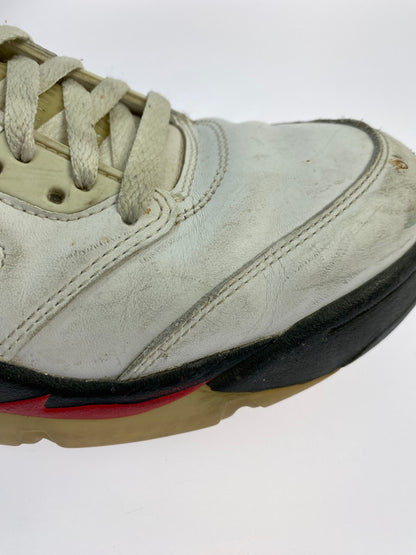 【現状渡し品】【メンズ】 NIKE ナイキ AIR JORDAN 5 RETRO 136027-100 エアジョーダン 5 レトロ スニーカー 靴 160-250509-yn-13-min サイズ：27.0cm US9 カラー：WHITE/FIRE RED-BLACK 万代Net店