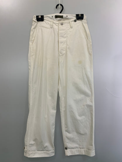 【現状渡し品】【メンズ】 NIGEL CABOURN STRAIGHT PANT 8036-00-50008 ナイジェルケーボン ストレートパンツ ボトムス 156-260706-yn-03-min サイズ：30 カラー：ホワイト 万代Net店