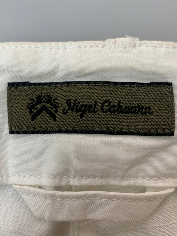 【現状渡し品】【メンズ】 NIGEL CABOURN STRAIGHT PANT 8036-00-50008 ナイジェルケーボン ストレートパンツ ボトムス 156-260706-yn-03-min サイズ：30 カラー：ホワイト 万代Net店