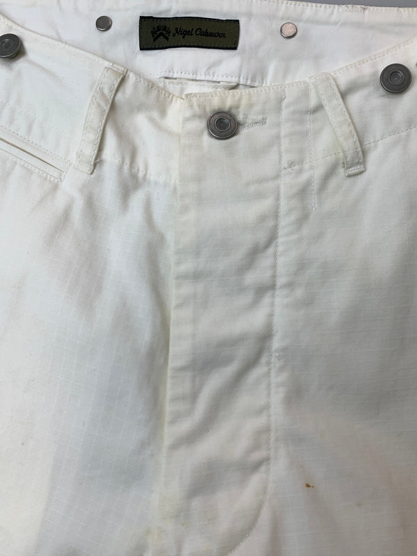 【現状渡し品】【メンズ】 NIGEL CABOURN STRAIGHT PANT 8036-00-50008 ナイジェルケーボン ストレートパンツ ボトムス 156-260706-yn-03-min サイズ：30 カラー：ホワイト 万代Net店