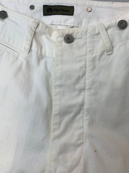 【現状渡し品】【メンズ】 NIGEL CABOURN STRAIGHT PANT 8036-00-50008 ナイジェルケーボン ストレートパンツ ボトムス 156-260706-yn-03-min サイズ：30 カラー：ホワイト 万代Net店