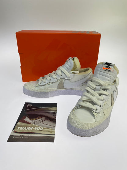 【中古品】【レディース】 NIKE ナイキ BLAZER LOW / SACAI DM6443-100 ブレーザー ロー サカイ スニーカー 靴 166-250509-yn-20-min サイズ：23.0cm US4 カラー：WHITE/SAIL-WHITE 万代Net店
