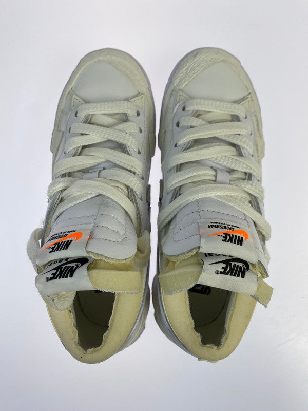 【中古品】【レディース】 NIKE ナイキ BLAZER LOW / SACAI DM6443-100 ブレーザー ロー サカイ スニーカー 靴 166-250509-yn-20-min サイズ：23.0cm US4 カラー：WHITE/SAIL-WHITE 万代Net店