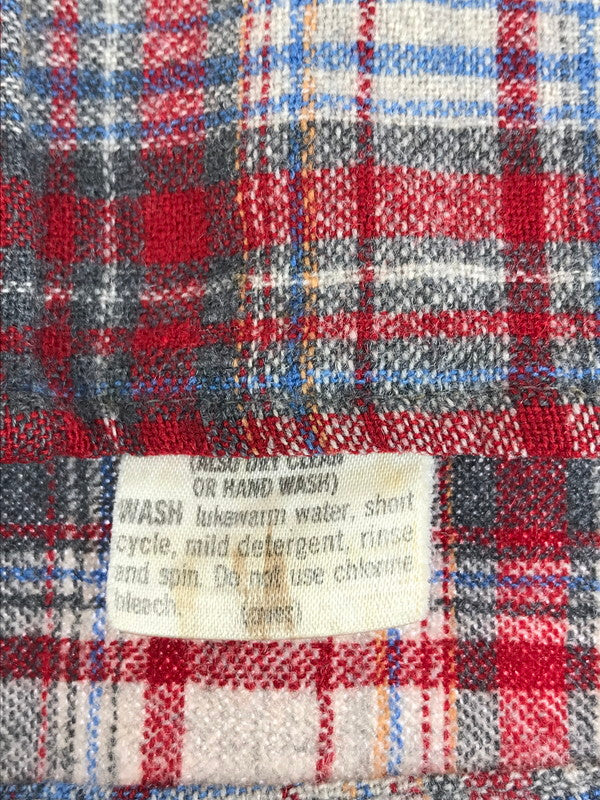 【中古品】【メンズ】 PENDLETON ペンドルトン 70'S WOOL WESTERN SHIRT 70年代 ウール ウエスタン シャツ 長袖シャツ 146-251027-na-06-tag サイズ：L カラー：レッド系 万代Net店