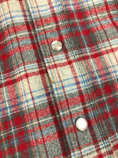 【中古品】【メンズ】 PENDLETON ペンドルトン 70'S WOOL WESTERN SHIRT 70年代 ウール ウエスタン シャツ 長袖シャツ 146-251027-na-06-tag サイズ：L カラー：レッド系 万代Net店