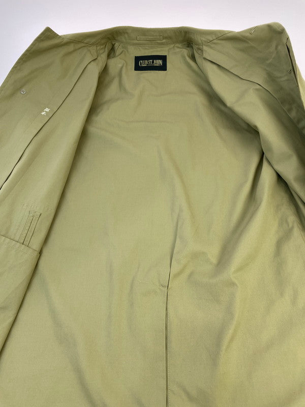 【中古品】【メンズ】 CLUB ST.JOHN クラブ セントジョン LONG COAT ロングコート メンズ アウター 146-260410-KS-16-min サイズ：不明 カラー：グリーン系 万代Net店