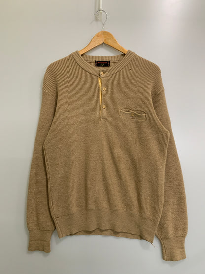 【中古品】【メンズ】 MCGREGOR マックレガー HALF BUTTON KNIT ハーフボタンニット トップス 146-260617-yn-21-min サイズ：表記不明 下記参照 カラー：ベージュブラウン 万代Net店