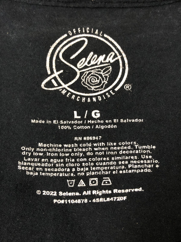 【中古品】【メンズ】 SELENA SINGER TEE セレーナ シンガー 半袖Tシャツ メンズ トップス バンドT 146-260510-em-59-min サイズ：L カラー：ネイビー 万代Net店
