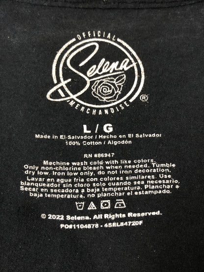 【中古品】【メンズ】 SELENA SINGER TEE セレーナ シンガー 半袖Tシャツ メンズ トップス バンドT 146-260510-em-59-min サイズ：L カラー：ネイビー 万代Net店