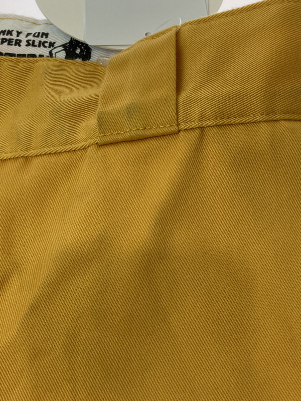 【中古品】【メンズ】 HYSTERIC GLAMOUR ヒステリックグラマー DICKIES 23SS HG KINKY CARD DOUBLE KNEE WORK PANT 02231AP01 ディッキーズ ダブルニー ワークパンツ ボトムス 151-250517-yn-19-min サイズ：32inch カラー：イエロー 万代Net店