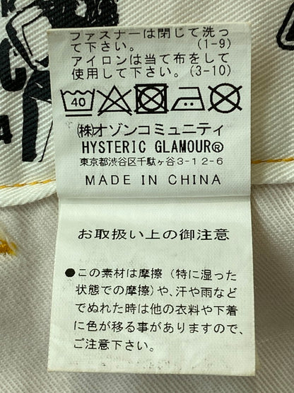 【中古品】【メンズ】 HYSTERIC GLAMOUR ヒステリックグラマー DICKIES 23SS HG KINKY CARD DOUBLE KNEE WORK PANT 02231AP01 ディッキーズ ダブルニー ワークパンツ ボトムス 151-250517-yn-19-min サイズ：32inch カラー：イエロー 万代Net店