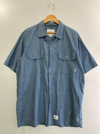 【中古品】【メンズ】 WTAPS ダブルタップス DECK SS SHIRT 201WVDT-SHM05 ショートスリーブシャツ 半袖シャツ トップス 142-250507-yn-18-min サイズ：03 カラー：ライトブルー 万代Net店