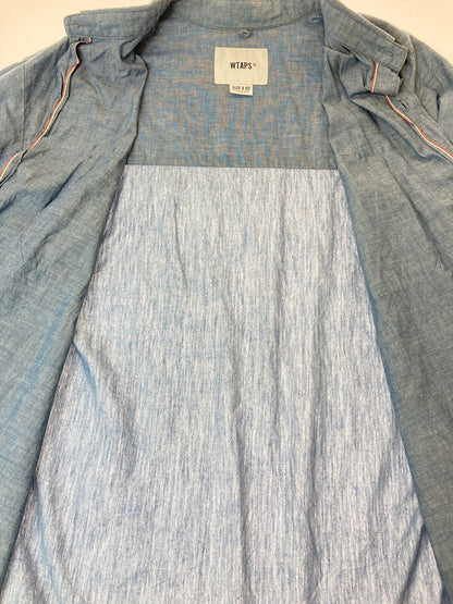 【中古品】【メンズ】 WTAPS ダブルタップス DECK SS SHIRT 201WVDT-SHM05 ショートスリーブシャツ 半袖シャツ トップス 142-250507-yn-18-min サイズ：03 カラー：ライトブルー 万代Net店