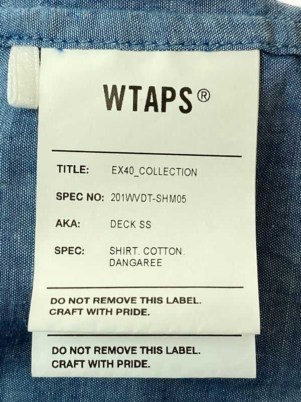 【中古品】【メンズ】 WTAPS ダブルタップス DECK SS SHIRT 201WVDT-SHM05 ショートスリーブシャツ 半袖シャツ トップス 142-250507-yn-18-min サイズ：03 カラー：ライトブルー 万代Net店