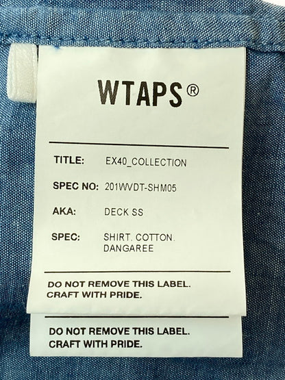【中古品】【メンズ】 WTAPS ダブルタップス DECK SS SHIRT 201WVDT-SHM05 ショートスリーブシャツ 半袖シャツ トップス 142-250507-yn-18-min サイズ：03 カラー：ライトブルー 万代Net店