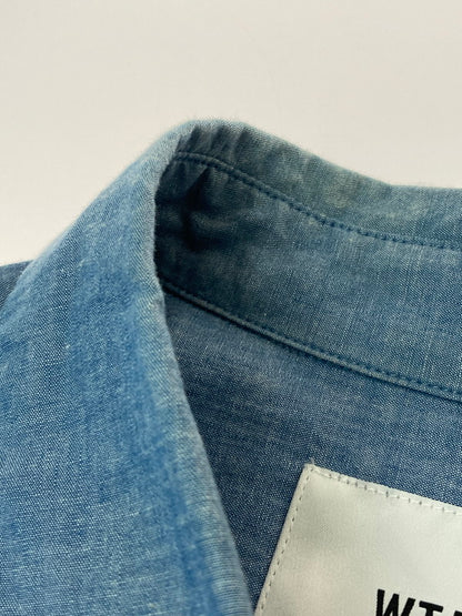 【中古品】【メンズ】 WTAPS ダブルタップス DECK SS SHIRT 201WVDT-SHM05 ショートスリーブシャツ 半袖シャツ トップス 142-250507-yn-18-min サイズ：03 カラー：ライトブルー 万代Net店