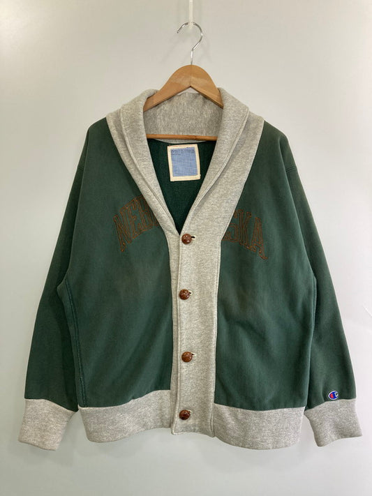 【現状渡し品】【メンズ】 Riding High ライディングハイ REVERSE WEAVE REMAKE CARDIGAN カーディガン 140-250518-ks-04-min サイズ：不明 カラー：グリーン/グレー 万代Net店