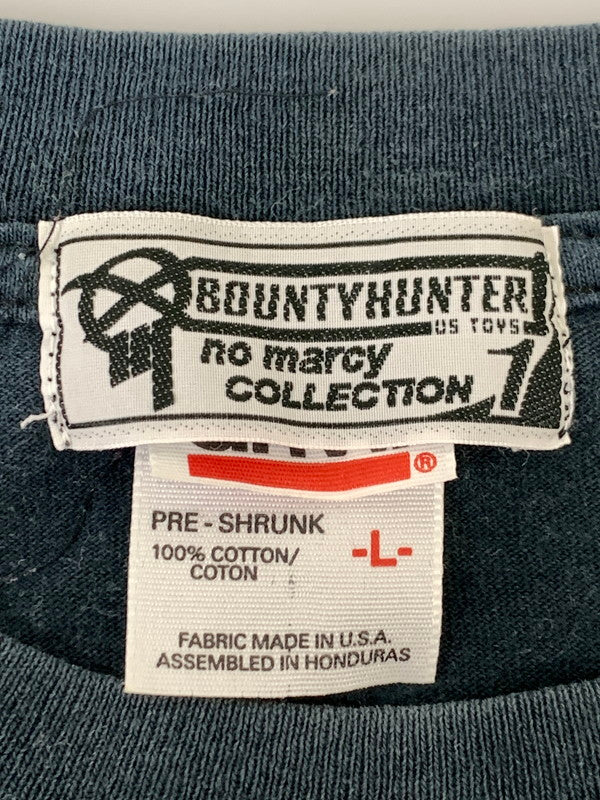 【中古品】【メンズ】 BOUNTY HUNTER バウンティーハンター 90-00'S NO MERCY COLLECTION PRINT TEE Tシャツ トップス 142-250504-ks-10-min サイズ：L カラー：ネイビー系 万代Net店